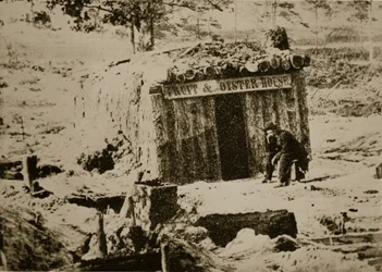 Restaurante Bombproof na Linha Petersburg, 1861-65